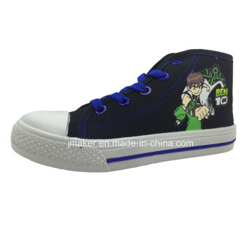 Sneaker frais de bande dessinée haute cheville enfants (X169-S &amp; B)